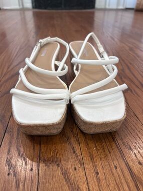 White Strappy Platform Sandals